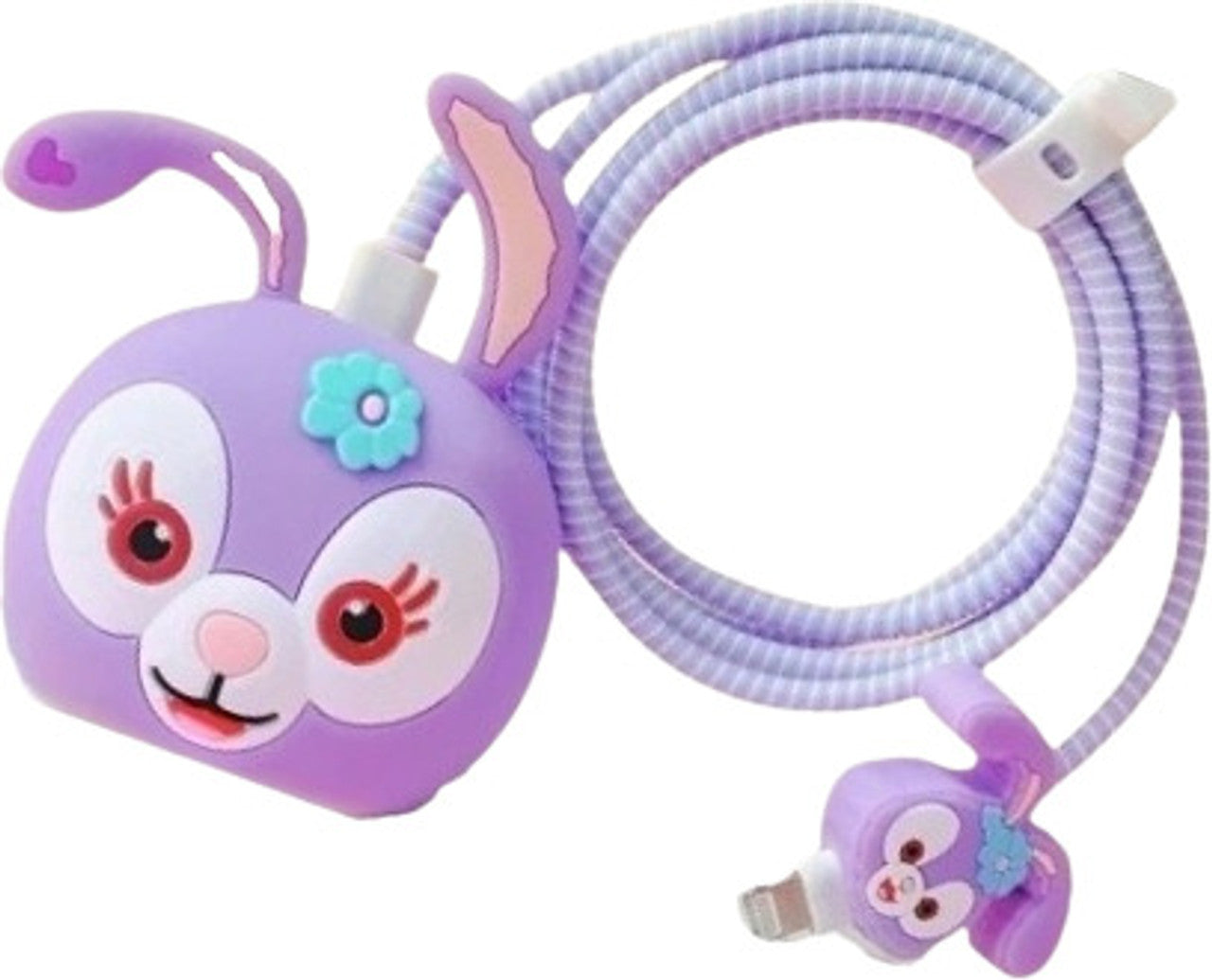 Cartoon Character Charger Case Compatible With i Phone 18-20W Adapter Charger and Cable Protector Case Multi Design (Charger Not Included)